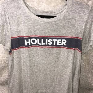 Hollister t-shit with box logo - Grey